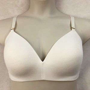 Third Love 24/7 Cream Pima Cotton Wireless Bra Womens 34E Store Return NEW
